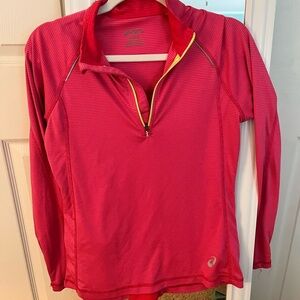 Bright pink size small ASICS zip up